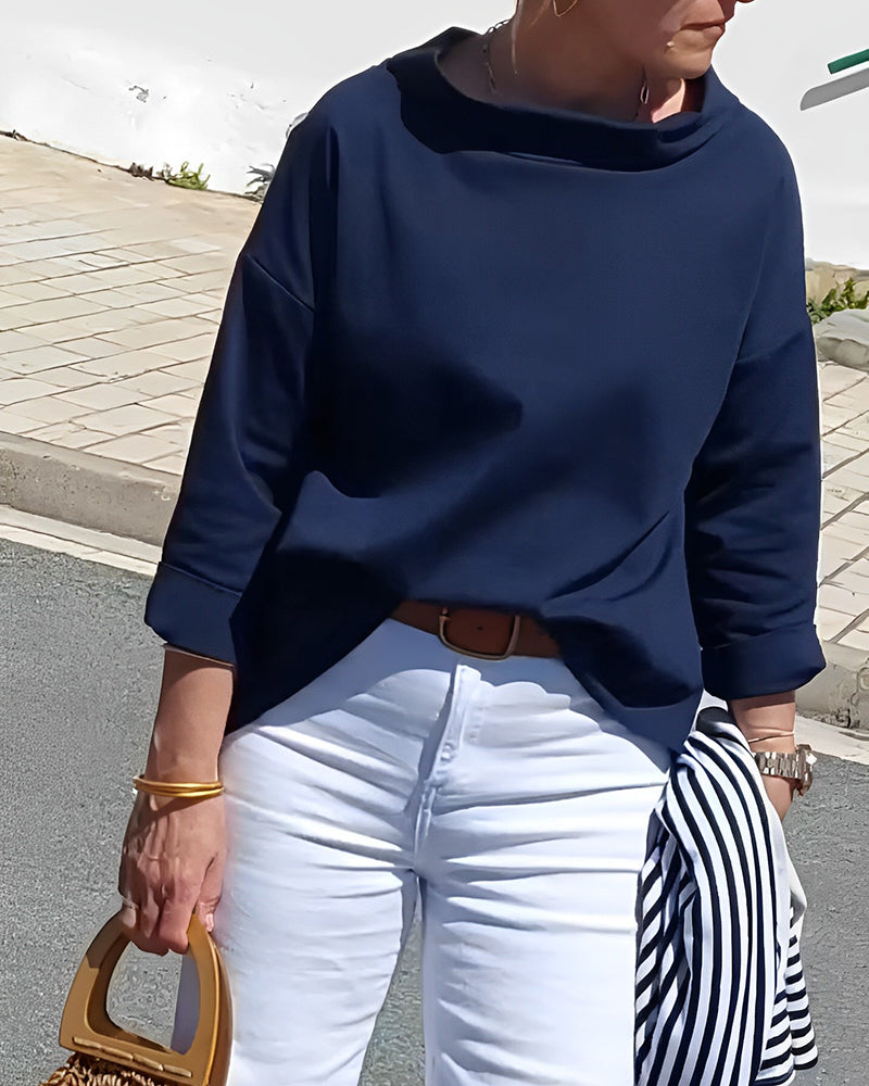 Damen Oberteil Kurzarm Modern Chic
