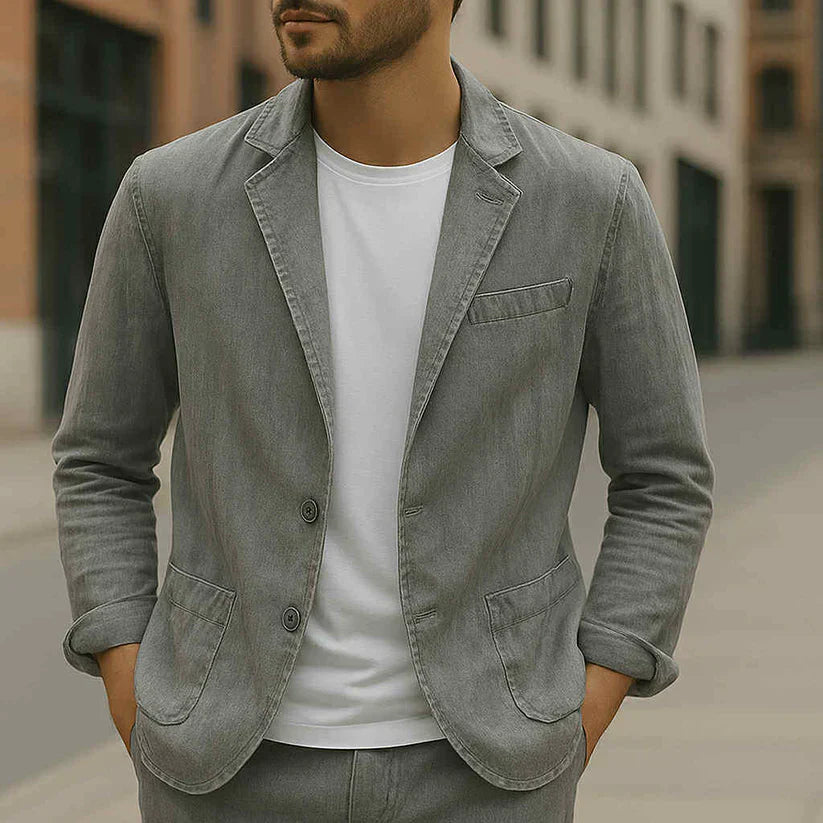 Maßgeschneiderter Herren Blazer Leicht Slimfit