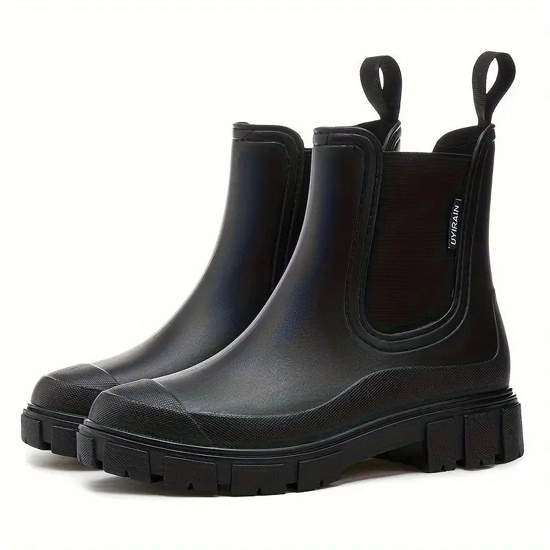 Damen Chelsea Stiefel Wasserdicht Elegant