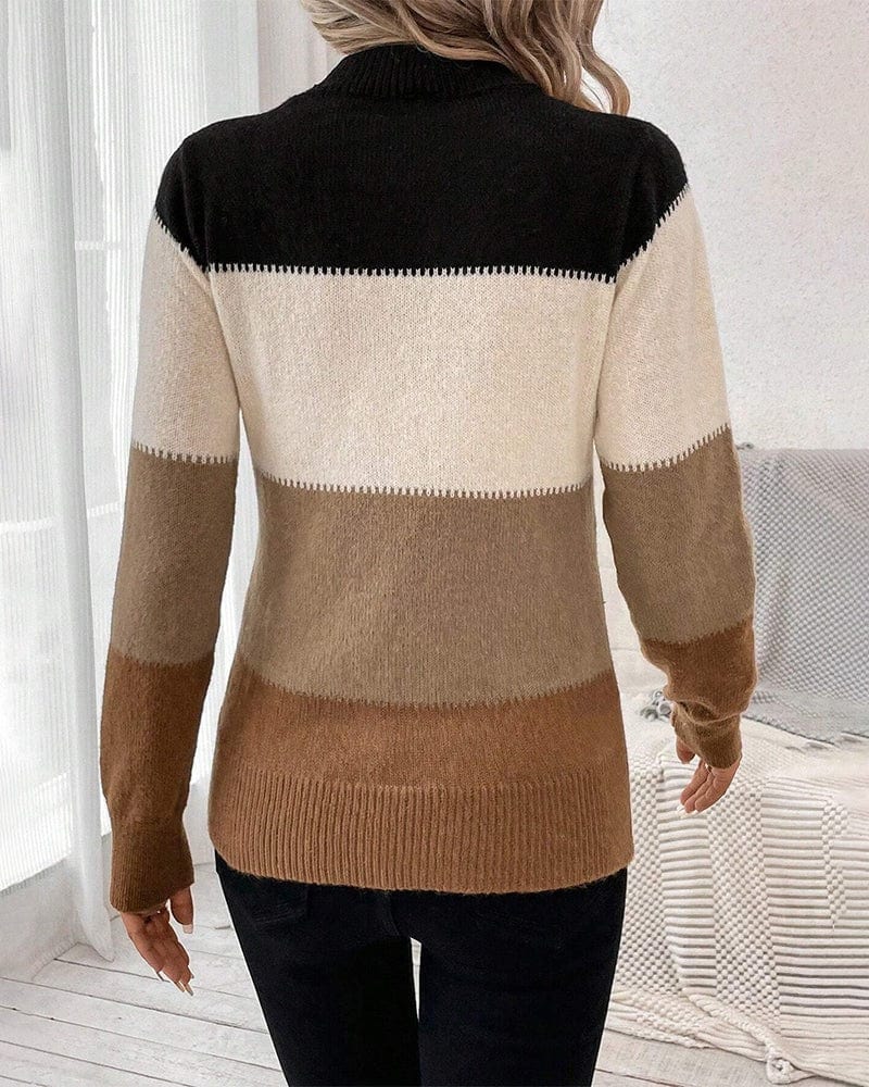 Winterpullover Damen Chic Eleganter Look - IdealeKleiden