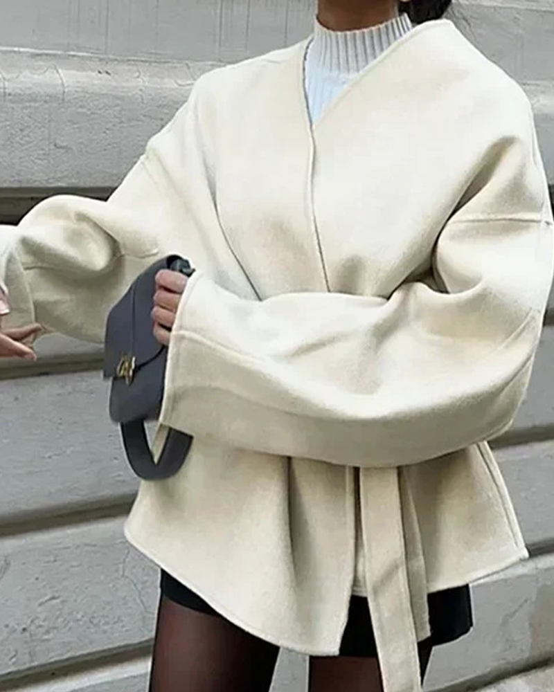 Stylische Tweed-Jacke Freizeitlook - IdealeKleiden