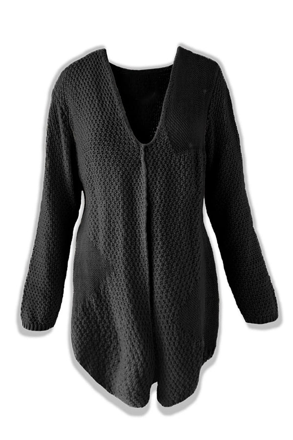 Gemütlicher Cardigan Mittellang mit Langen Ärmeln