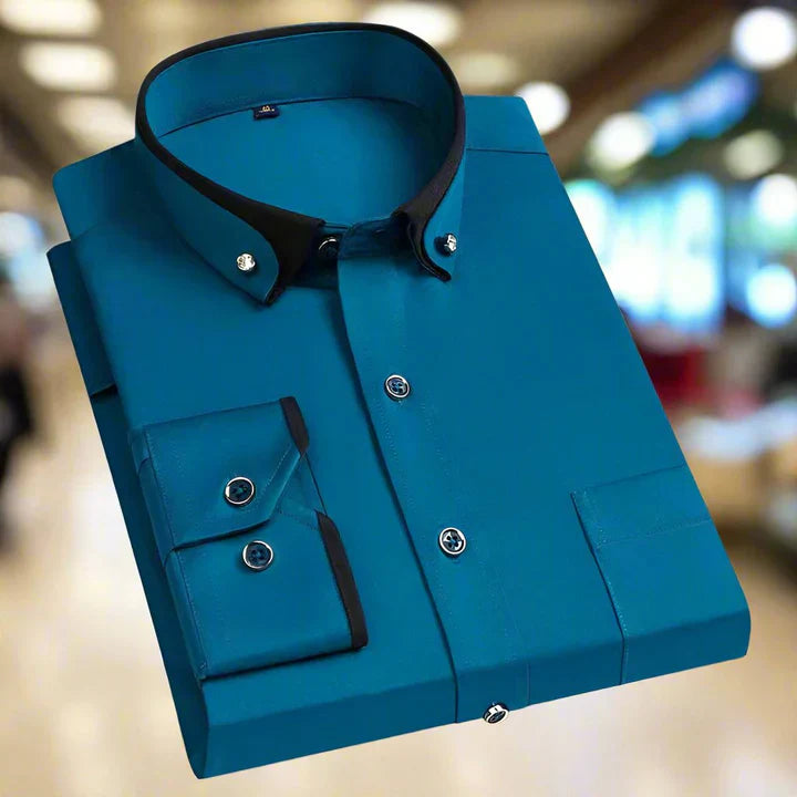 Elegantes Langarmhemd Herren Klassik