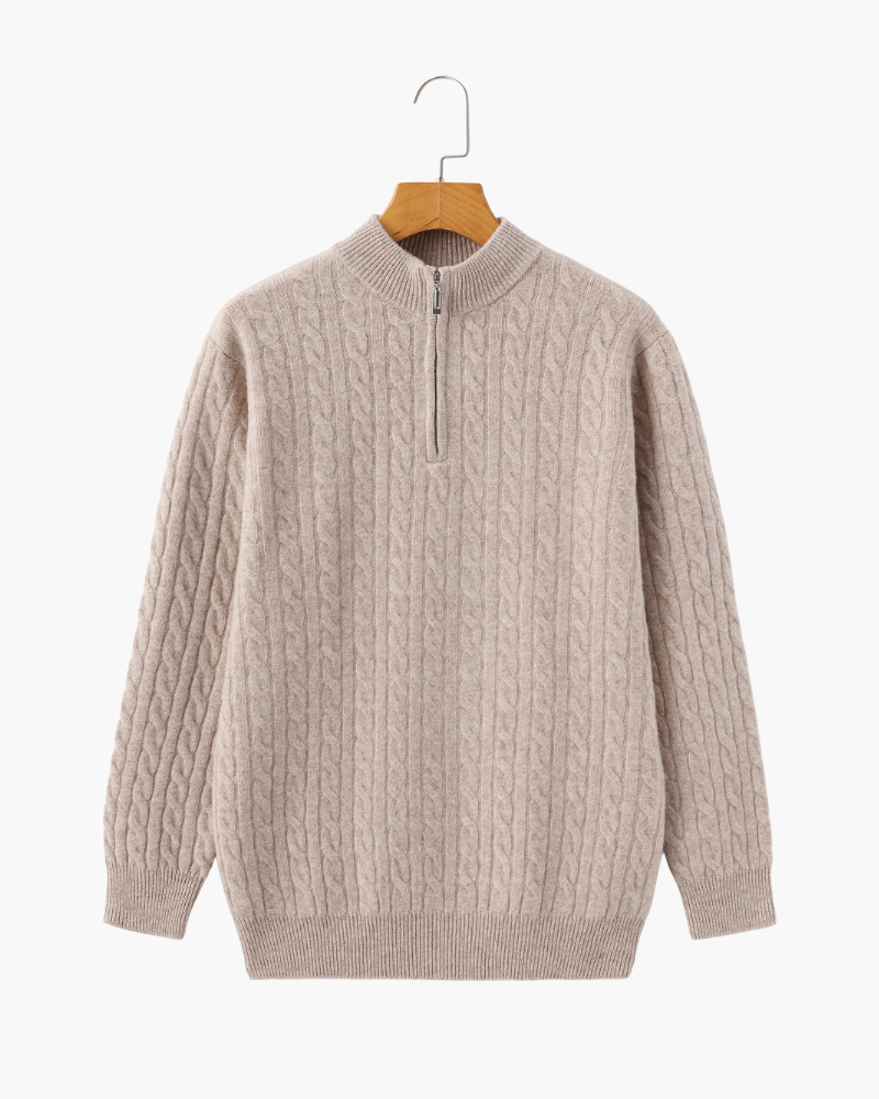 Damenschal Pulli Halbreißverschluss