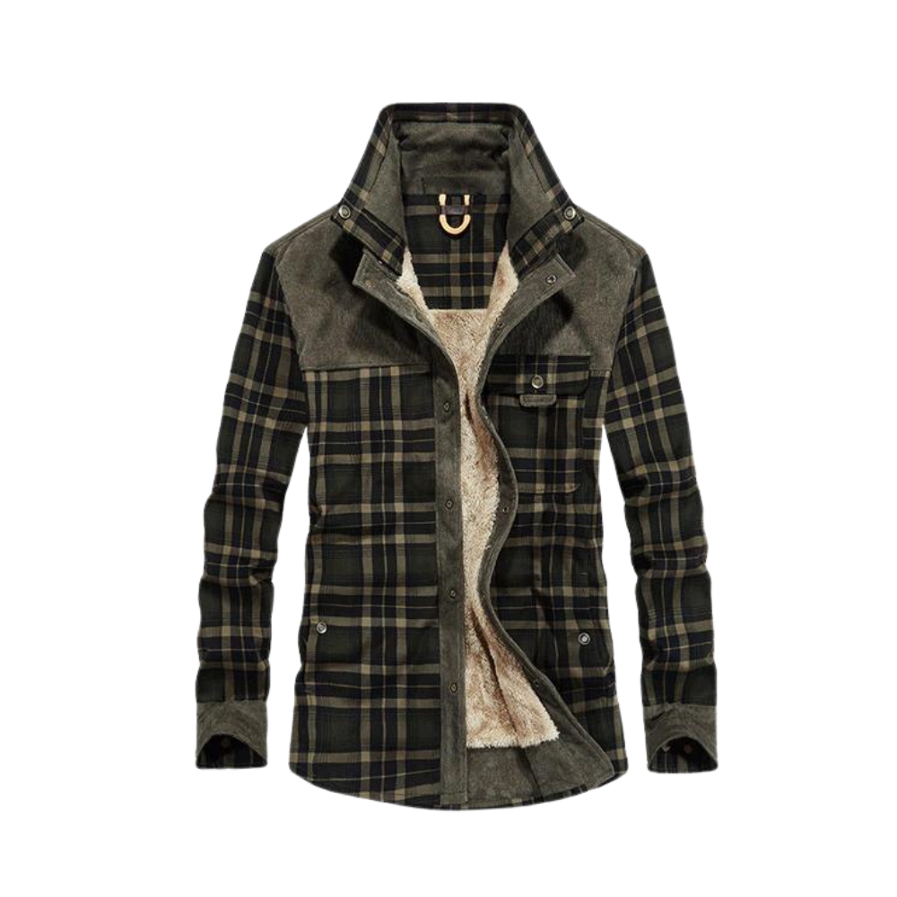 Herren Flanell Jacke Warm Winter