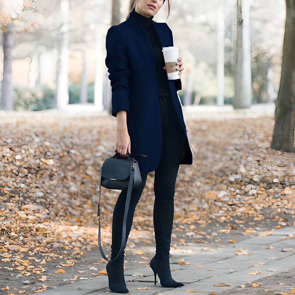 Buntwollblazer Lässig Chic Damen