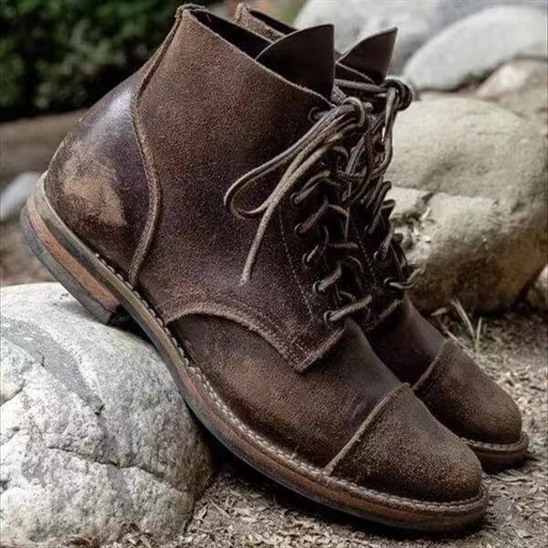 Eliaso - Luxus Lederstiefel Warm und Bequem