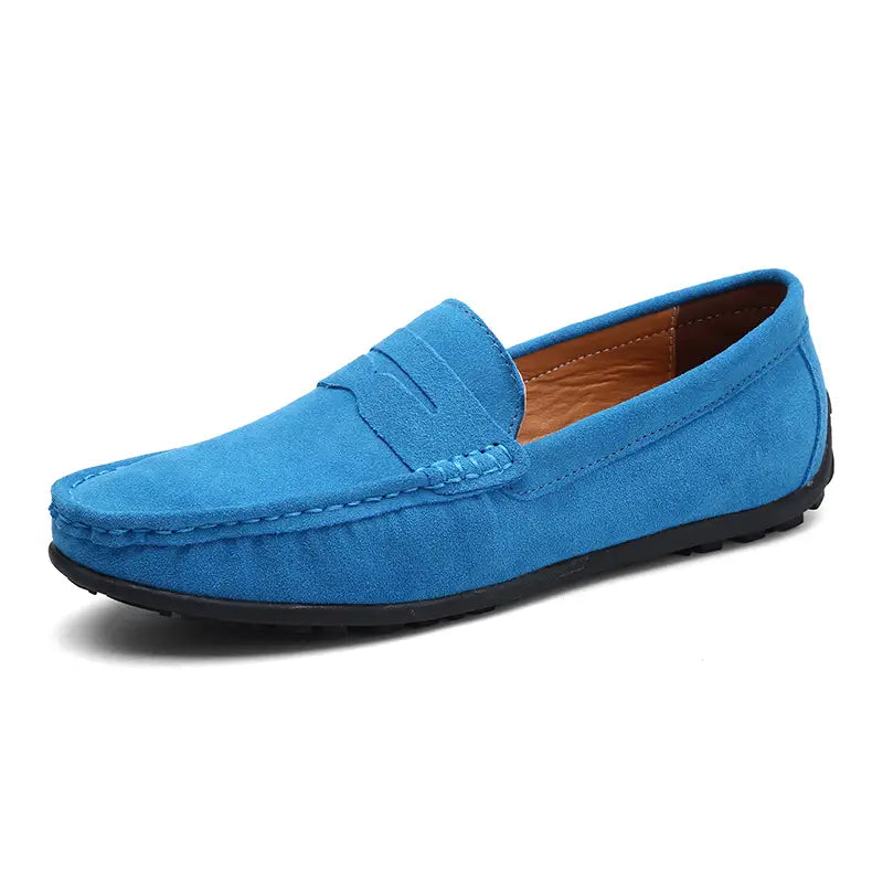 Stilvolle Slip-On Schuhe Leder Schwarz - IdealeKleiden