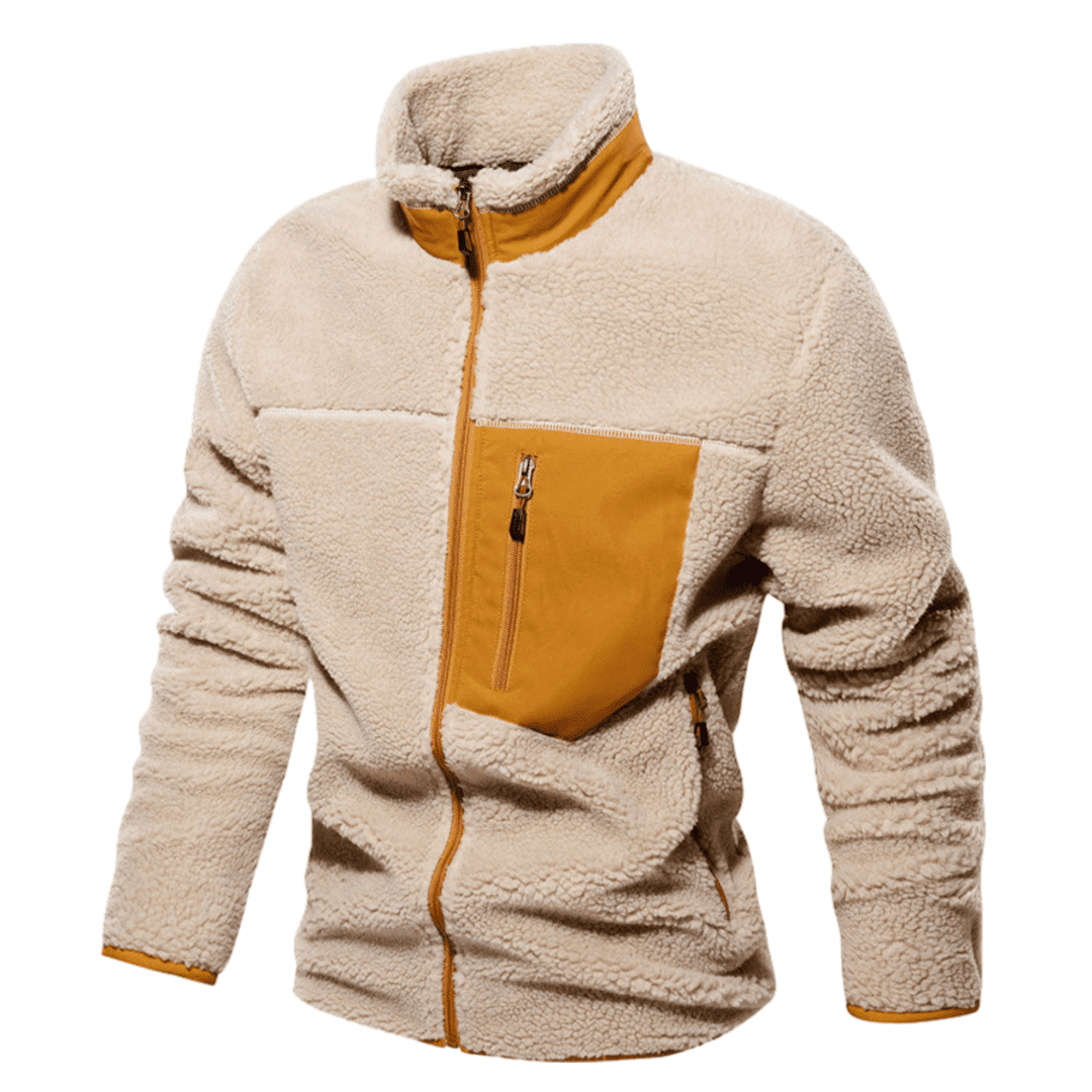 Winterjacke Mit Reißverschluss Warm Isoliert