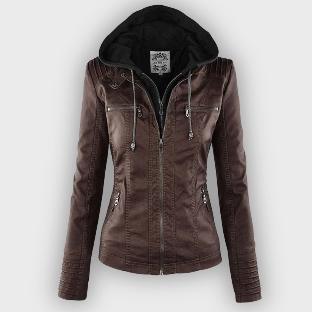 Wetterfeste Regenjacke mit Kapuze