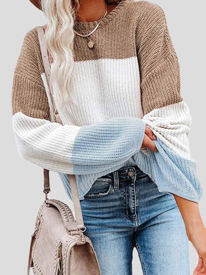 Herbstlicher Strickpullover Weich Gemütlich