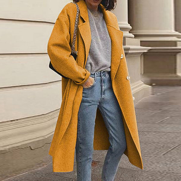 Eleganter Damenmantel Lang & Vielseitig