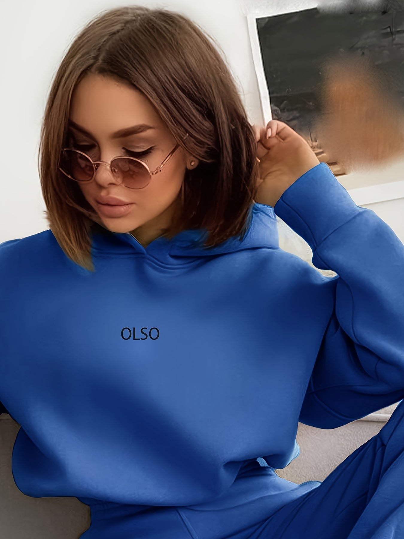 Damen Sportanzug Set: Kapuzenpullover und Jogginghose