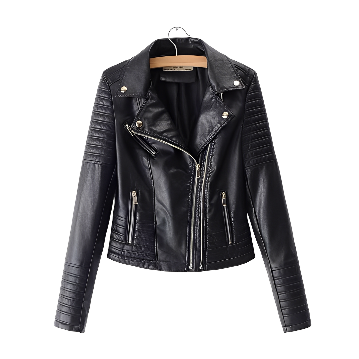 Stylische Damen Lederjacke Slim Fit