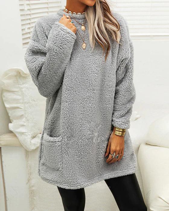 Damen Pullover Weich Winterlich Eleganter Stil