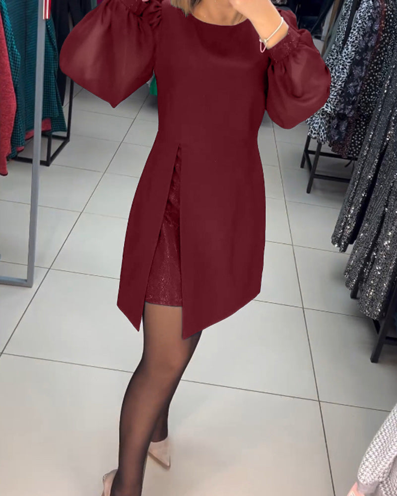 Elegantes Damenkleid Einfarbig