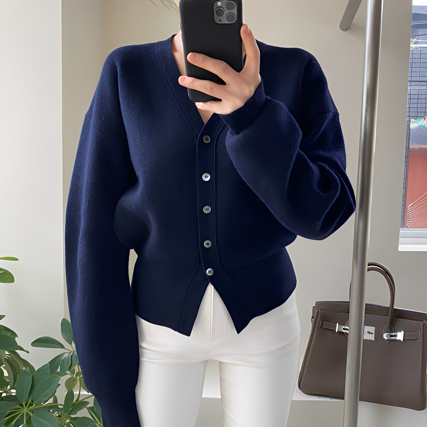Elegante Strickjacke Damen Klassisches Design