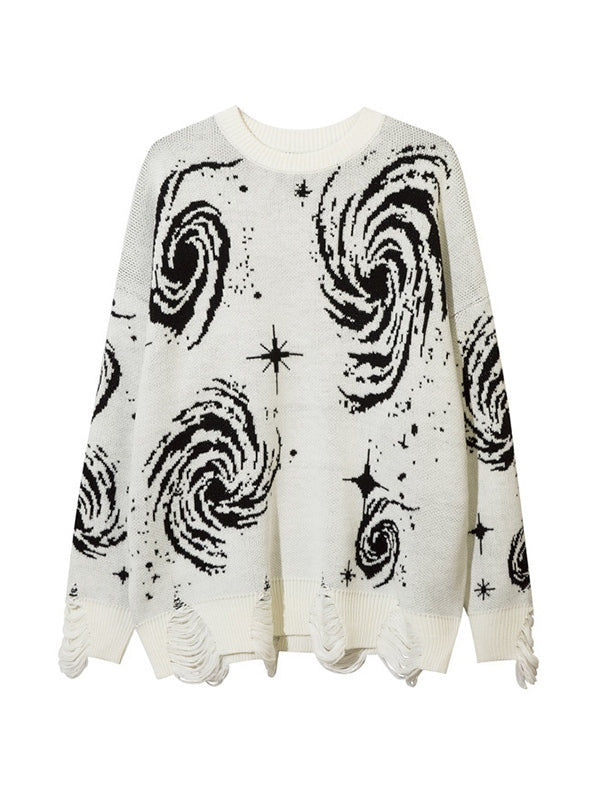 Vintage Sweatshirt mit altem Look Zerrissener Stil