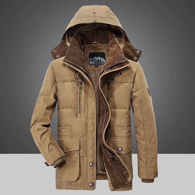 Warme Daunenjacke Winterkönig Style