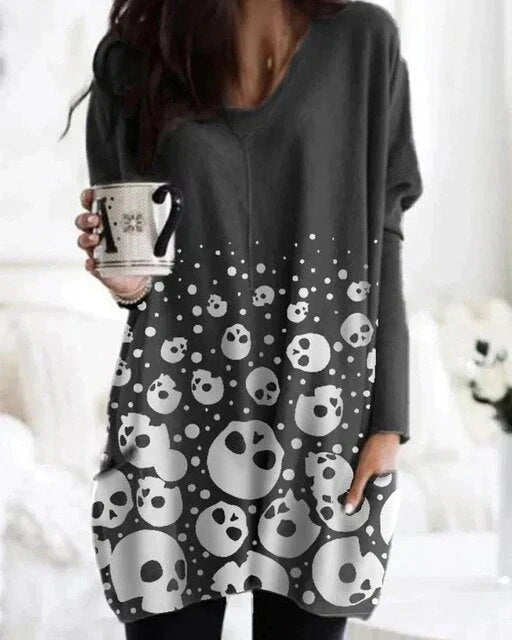 Damenschal Pullover Langhaarig Warm