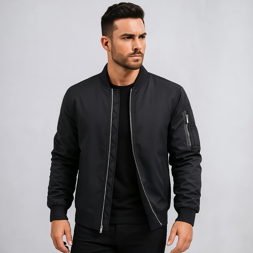 Stilvolle Bomberjacke Herren Klassik Design