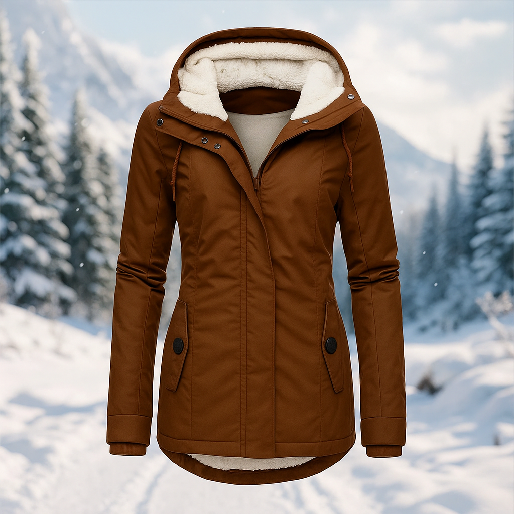 Warme Winterjacke Gepolstert Isoliert
