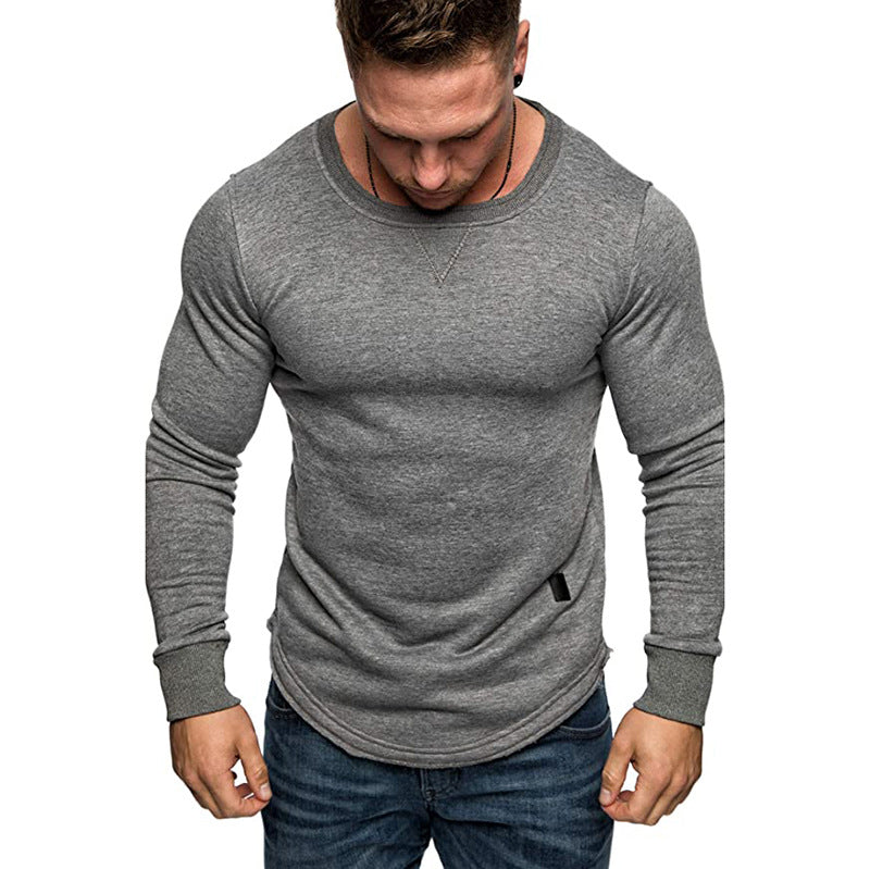 Herren Langarm-Shirt Sportlich Strukturiert Modern