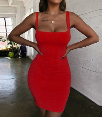 Damen Minikleid Figurformend Elegant V Ausschnitt