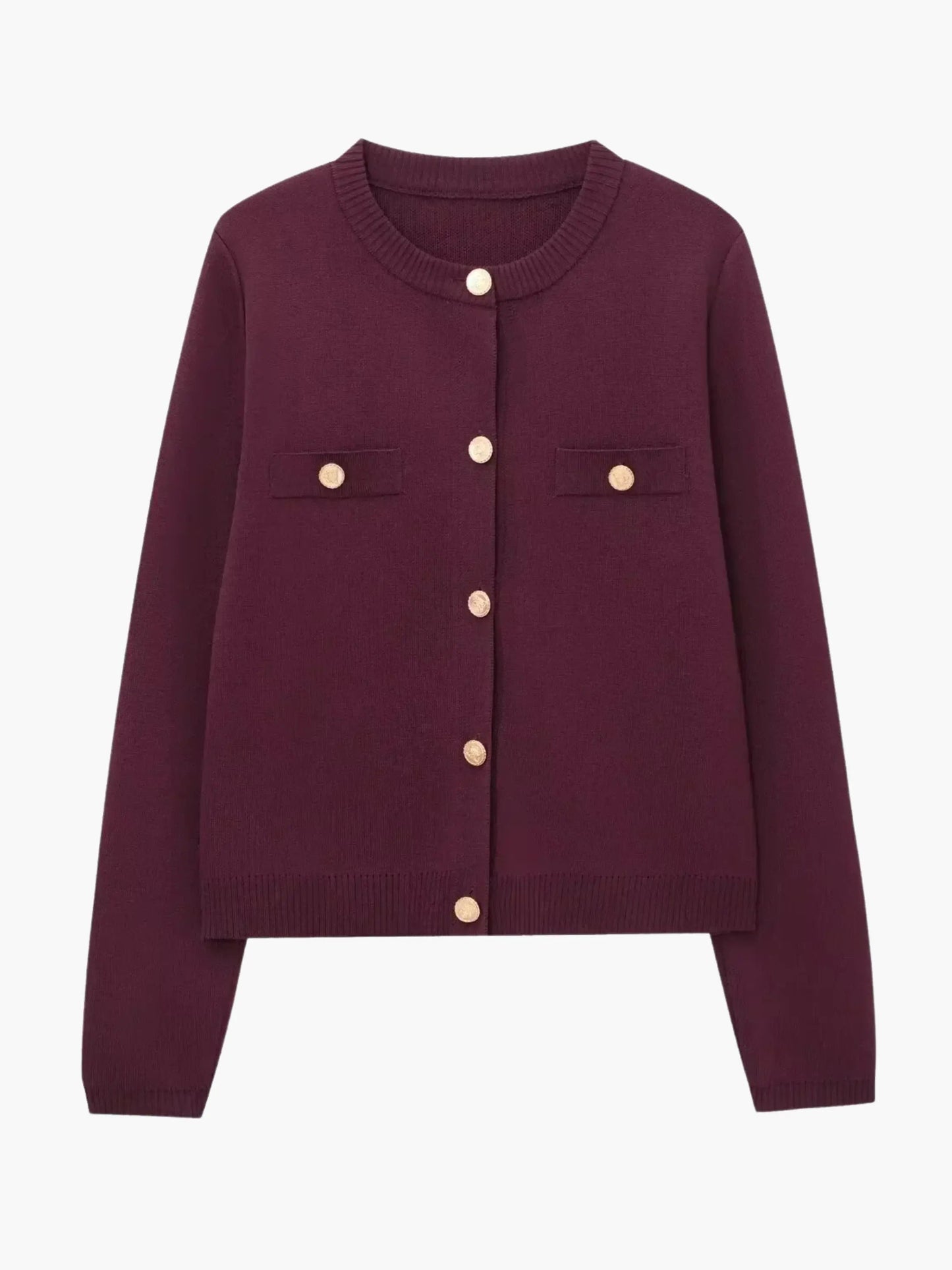 Schicke Strickjacke Mit Knöpfen