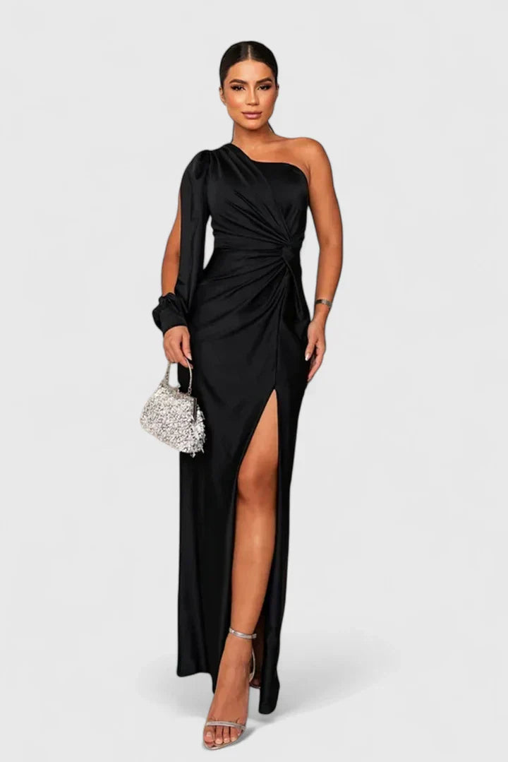 Elegantes Damen Abendkleid mit einer Schulter