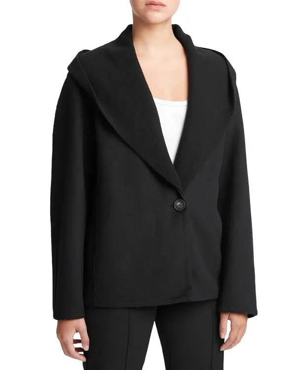 Damen Wintermantel Langschwarz - Eleganter Trenchcoat für Frauen