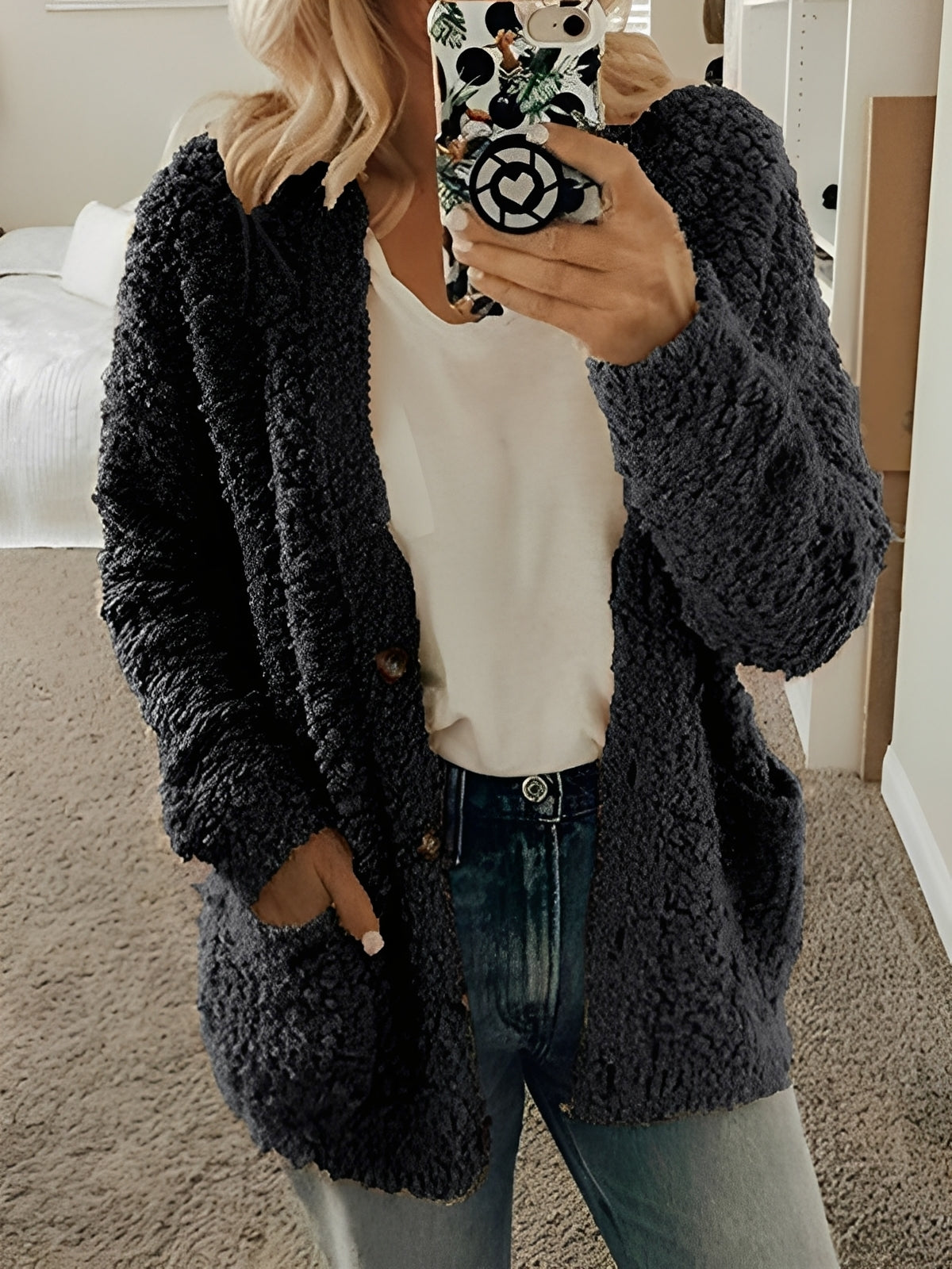Bequemer Damen Cardigan Lässig Chic