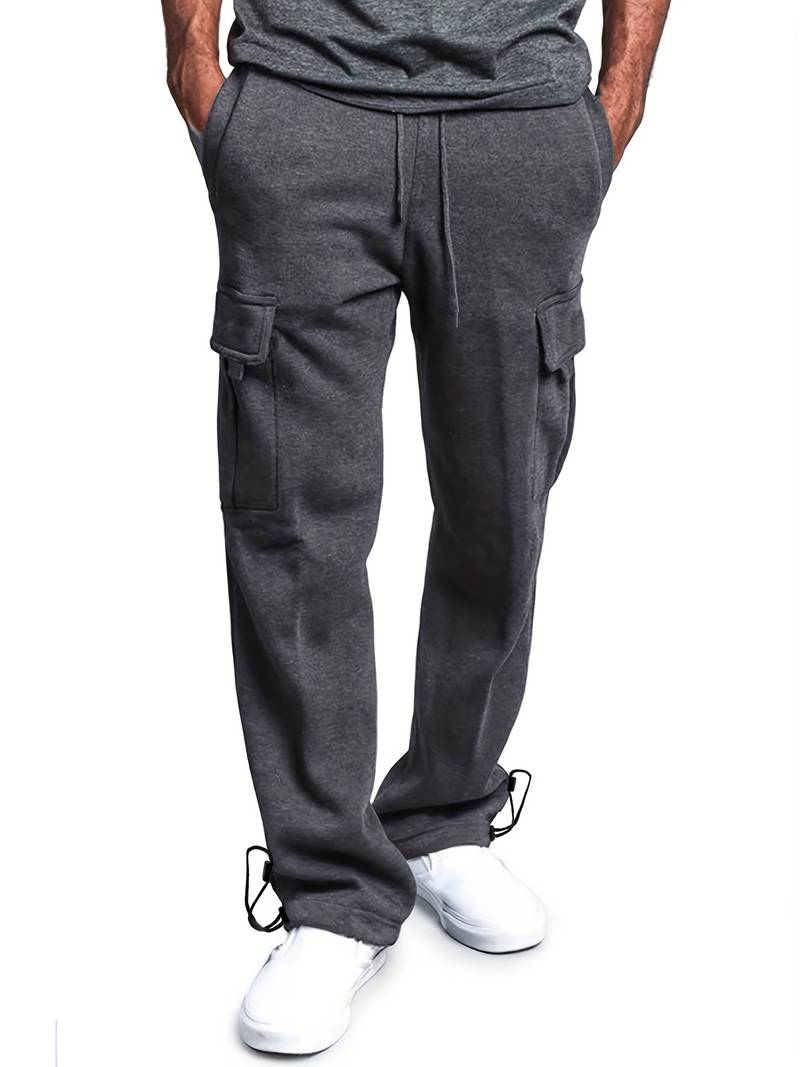 Herren Cargohose Bequem Vielfach Taschen