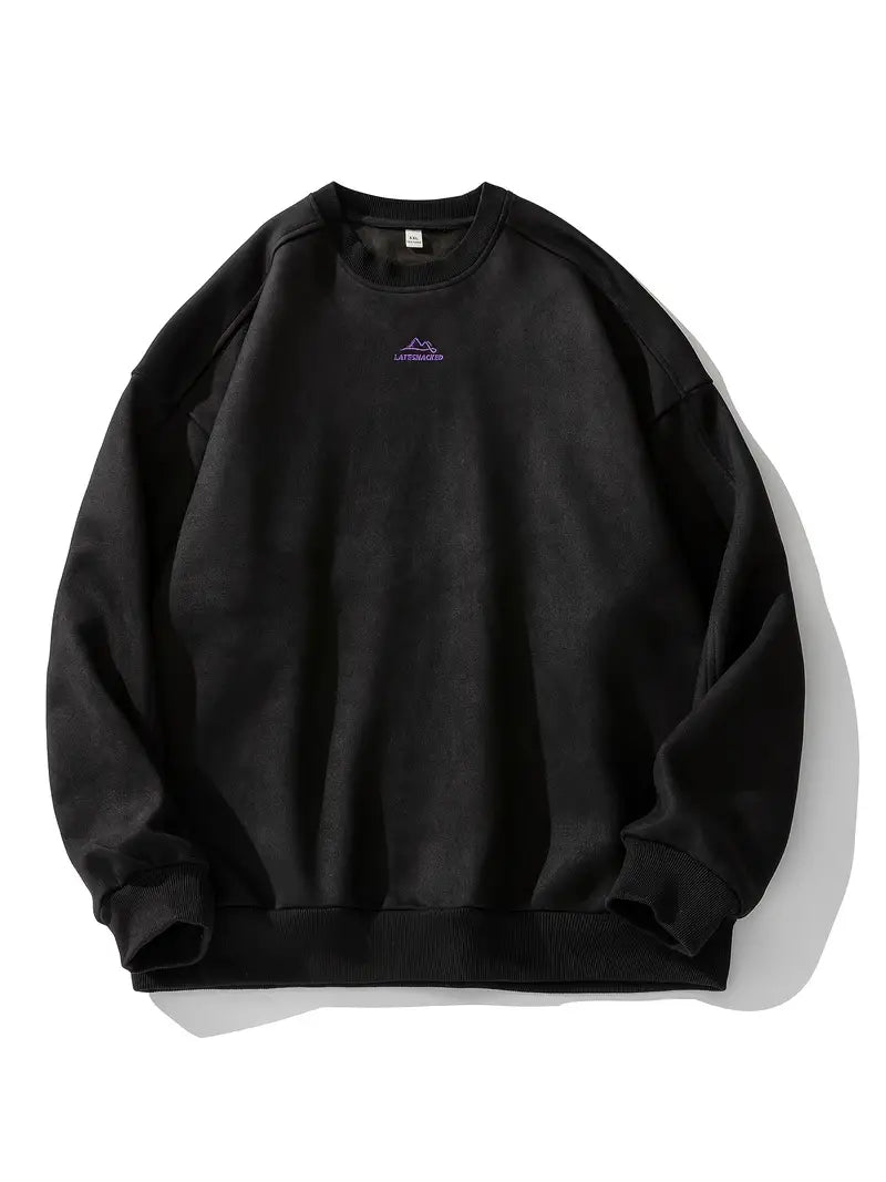 Herren Pullover Warm Rundhals Classic