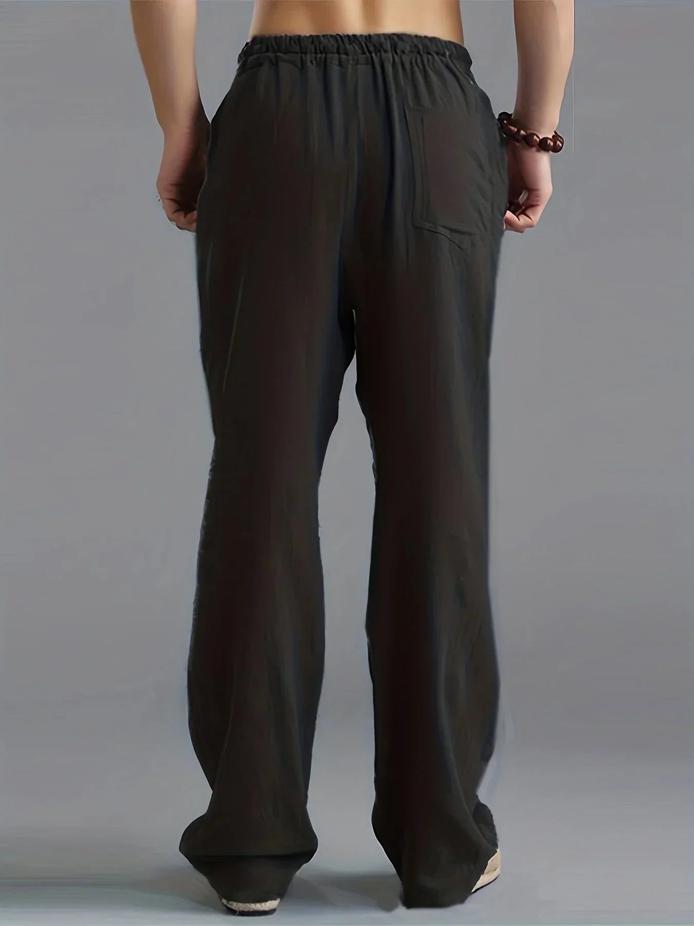 Gerade Herrenhose Mit Elastischem Bund