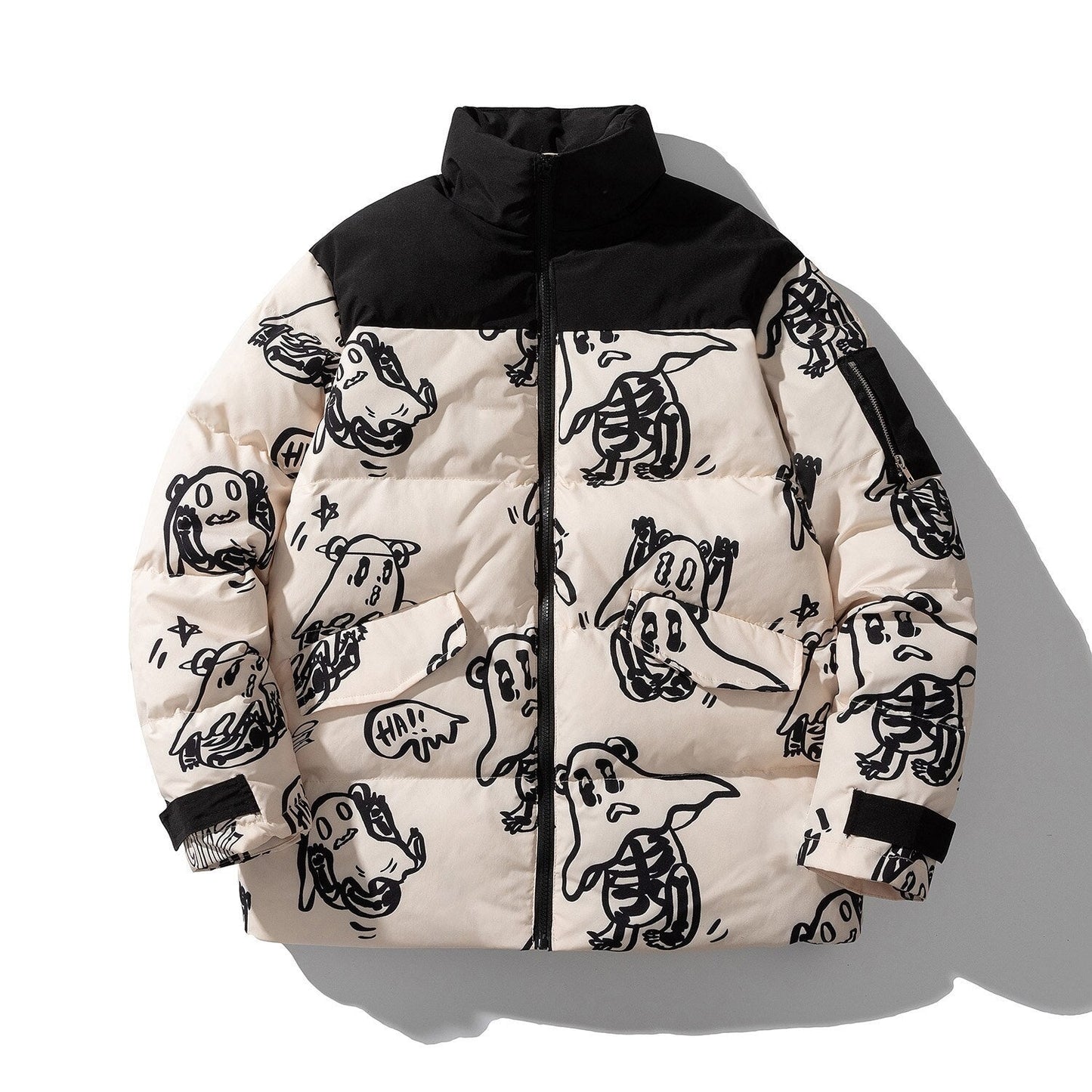 Bedruckte Wolljacke Warm Gemütlich