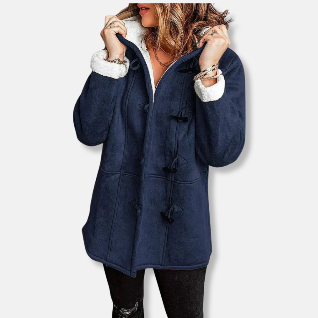 Kuschel Fleecejacke Mit Kapuze Plüschfutter