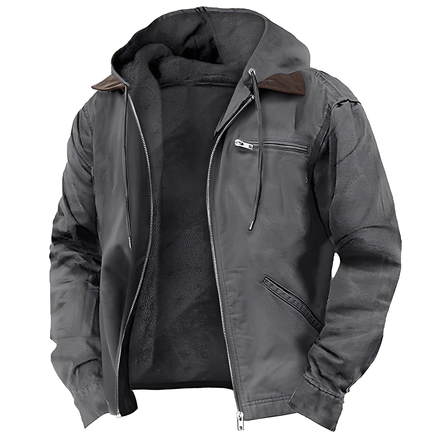 Praktische Freizeitjacke Männer Kapuze Sportlich