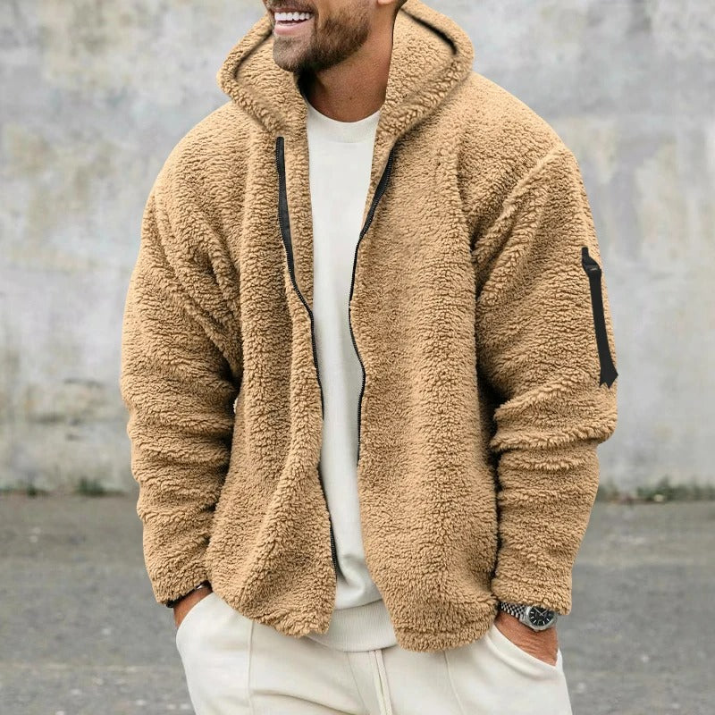 Herren Kapuzenjacke Retro Style Praktisch