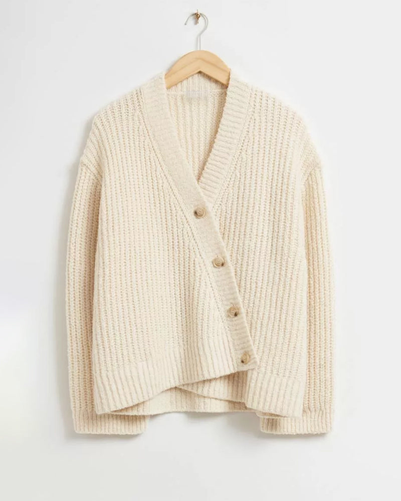 Damenschal Cardigan V-Ausschnitt Elegantes Design - IdealeKleiden