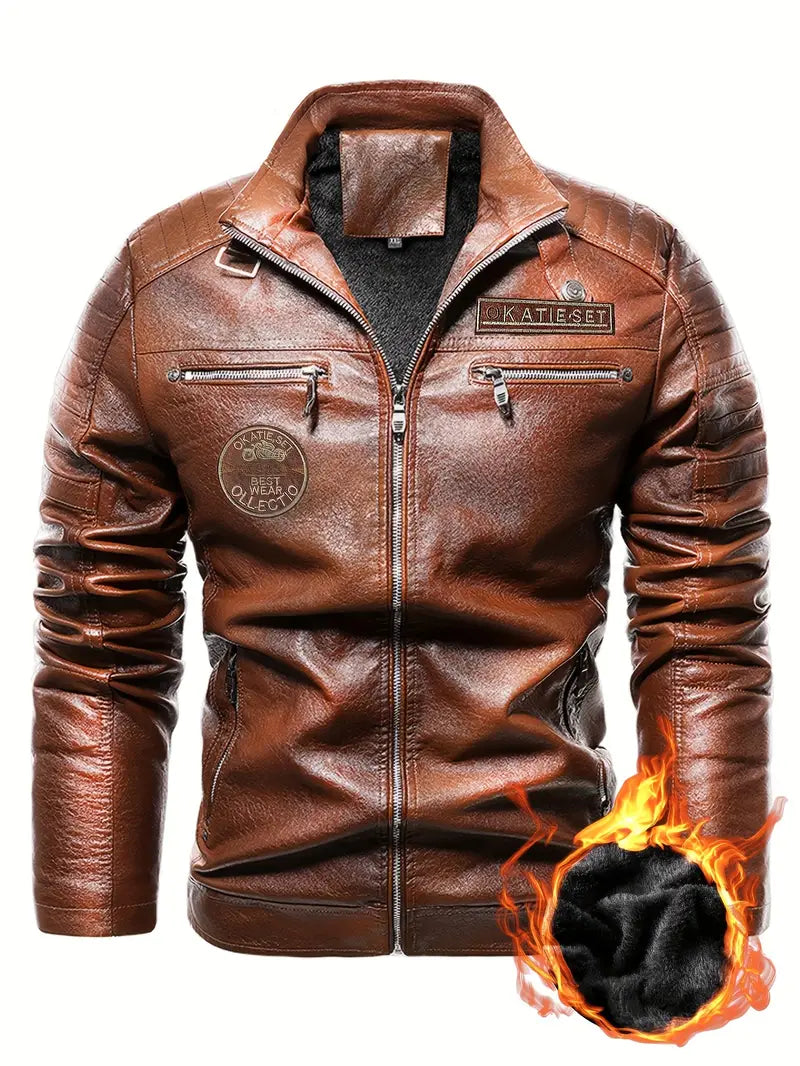 Lederjacke Biker Style Herren