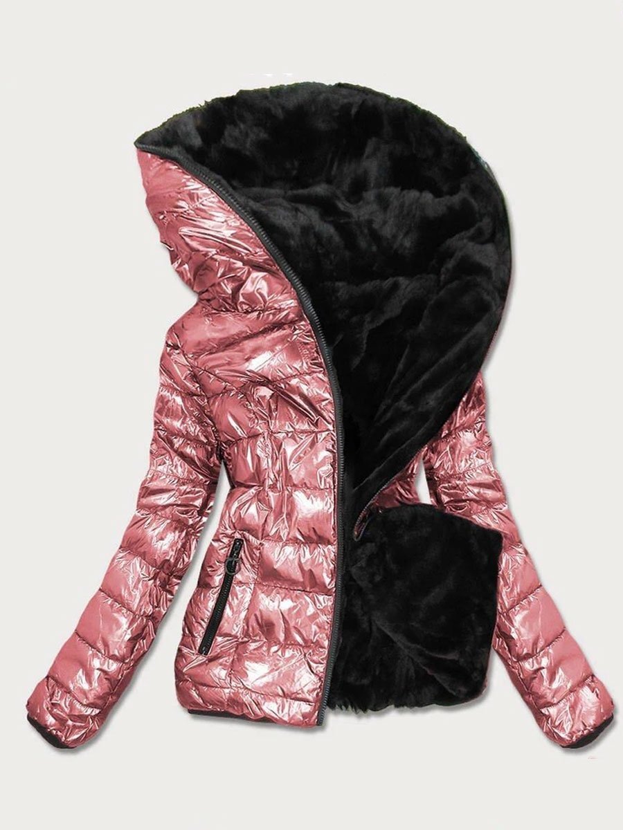 Weiche Winterjacke Mit Plüschfutter
