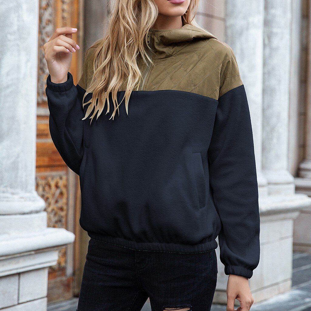 Kuschelige Hoodie Damen mit Fleece und Taschen
