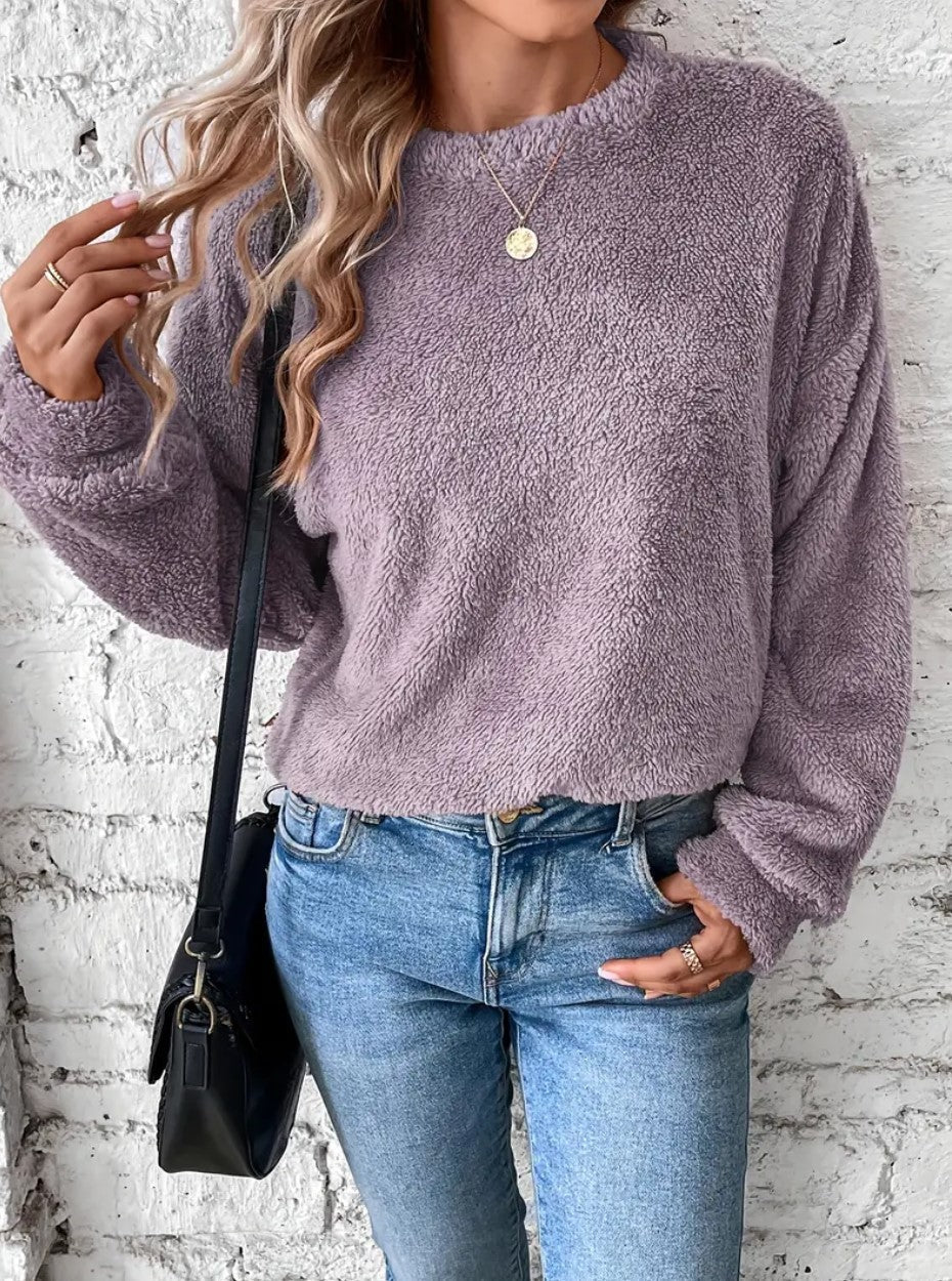Damen Sweatshirt Bequem Modern