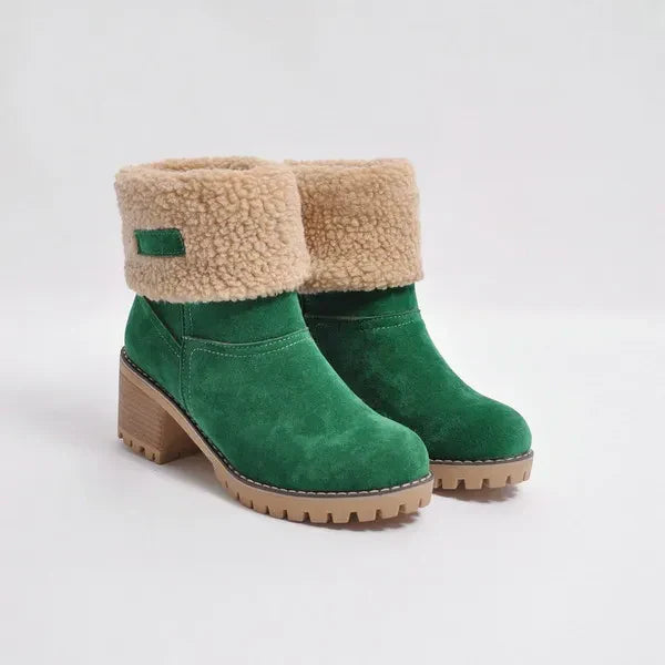 Damen Stiefel Wasserdicht Weich Wollfüllung