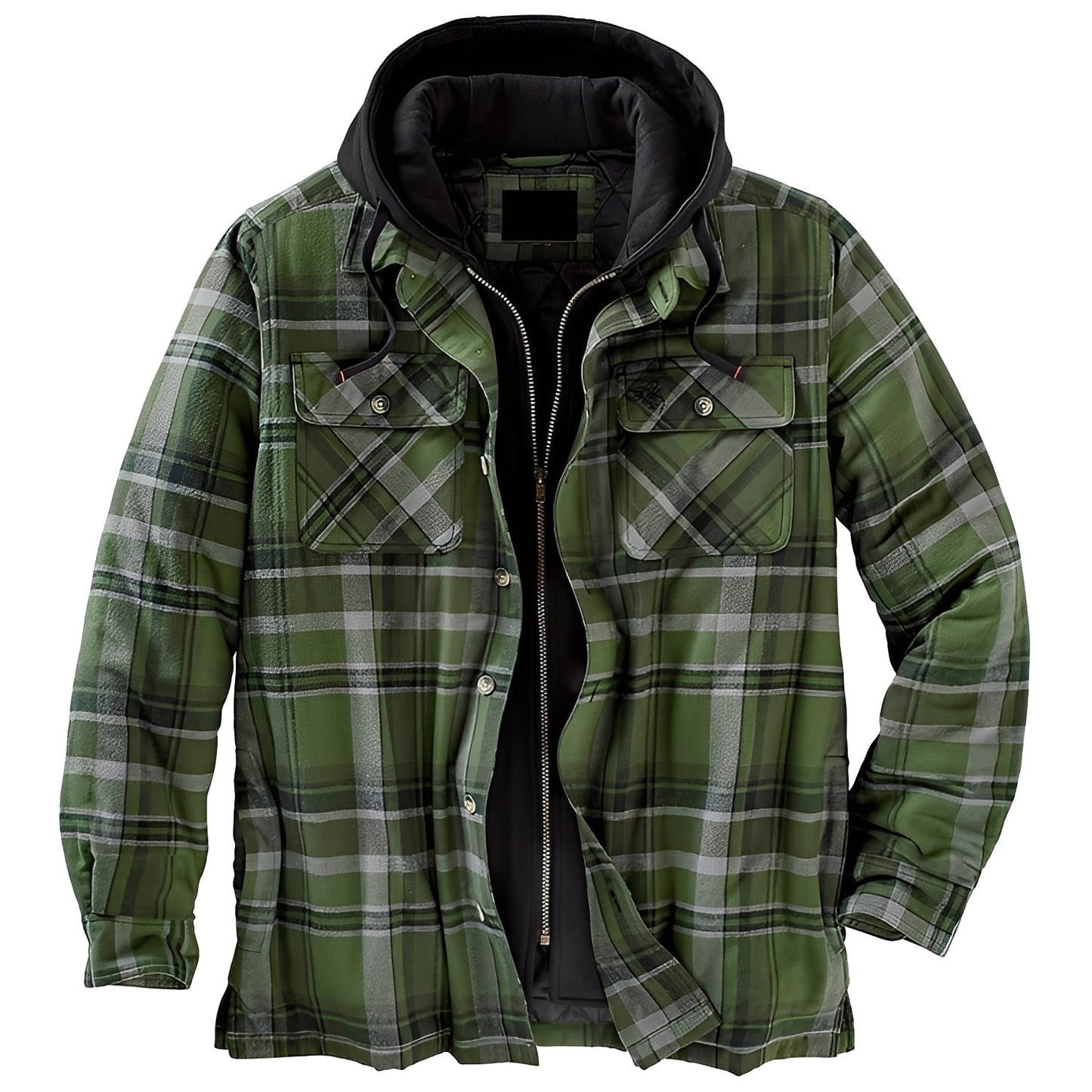 Herren Flanelljacke Karo Muster Casual Style