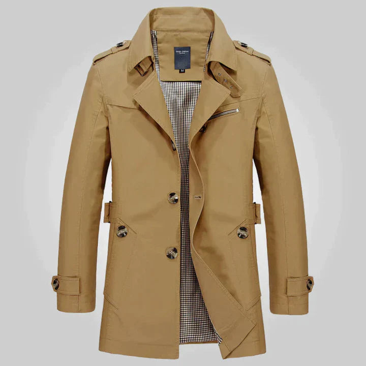 Eleganter Trenchcoat Herren Classic Stil