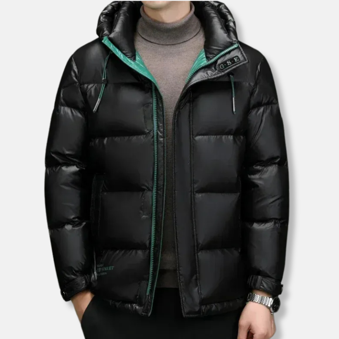 Warme Daunenjacke Classic Passform Wasserdicht