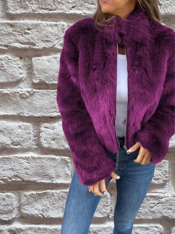 Winterjacke Damen Warm Stehkragen Komfort