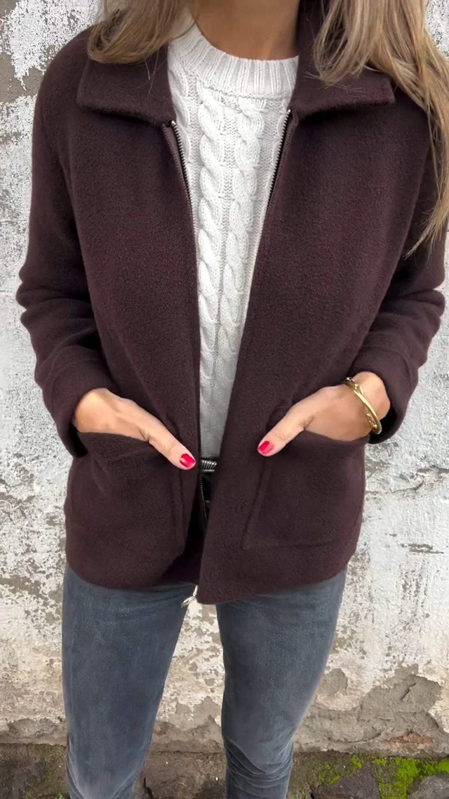 Kurze Jacke Modern Slim Fit Damen